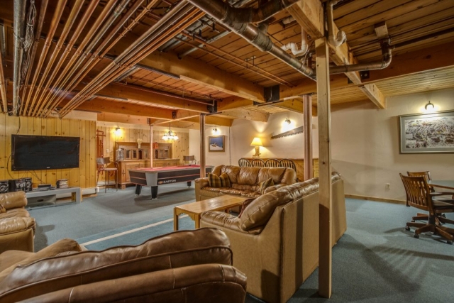 game room in 12-bedroom private home on Peak 7 in Breckenridge